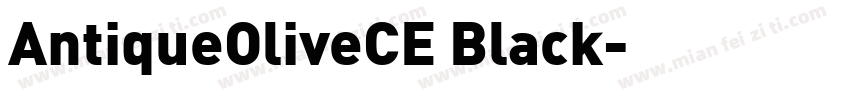 AntiqueOliveCE Black字体转换